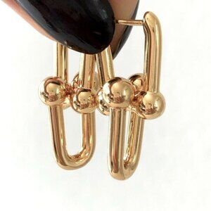 Gold Hardware Link U Earrings